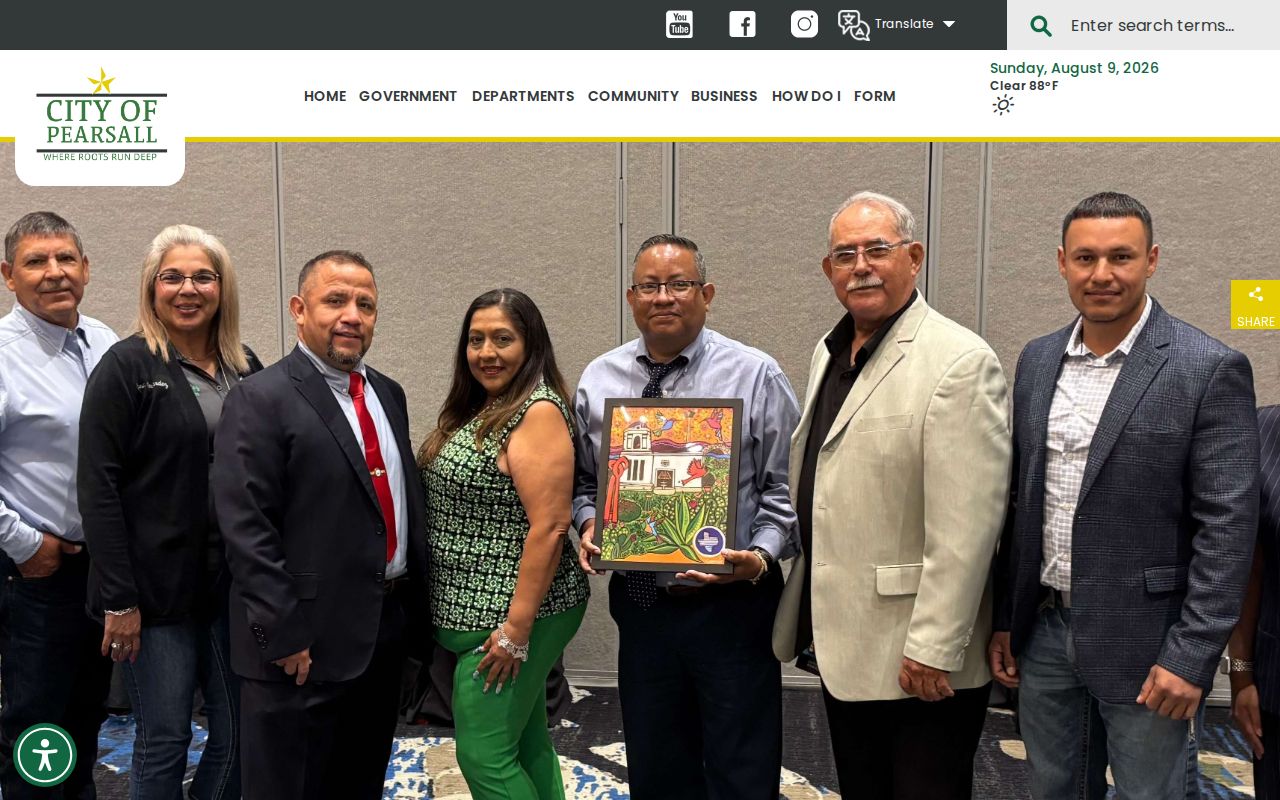 Pearsall criminal records and official city building information